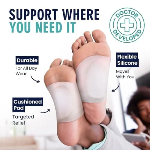 Dr. Frederick's Original Arch Support Sleeves Plus, S/M, 2 ct | Targeted Plantar Fasciitis Relief for All-Day Comfort thumbnail 3