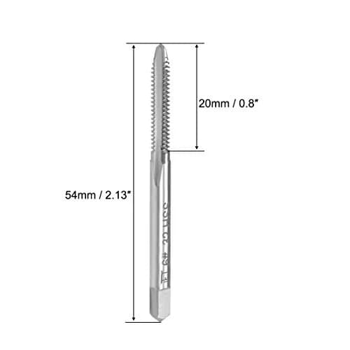 uxcell Machine Tap #6-32 UNC Thread 2B Class 3 Flutes High Speed Steel Screw Threading Tap 5pcs | Precision Machining Tool for India thumbnail 2