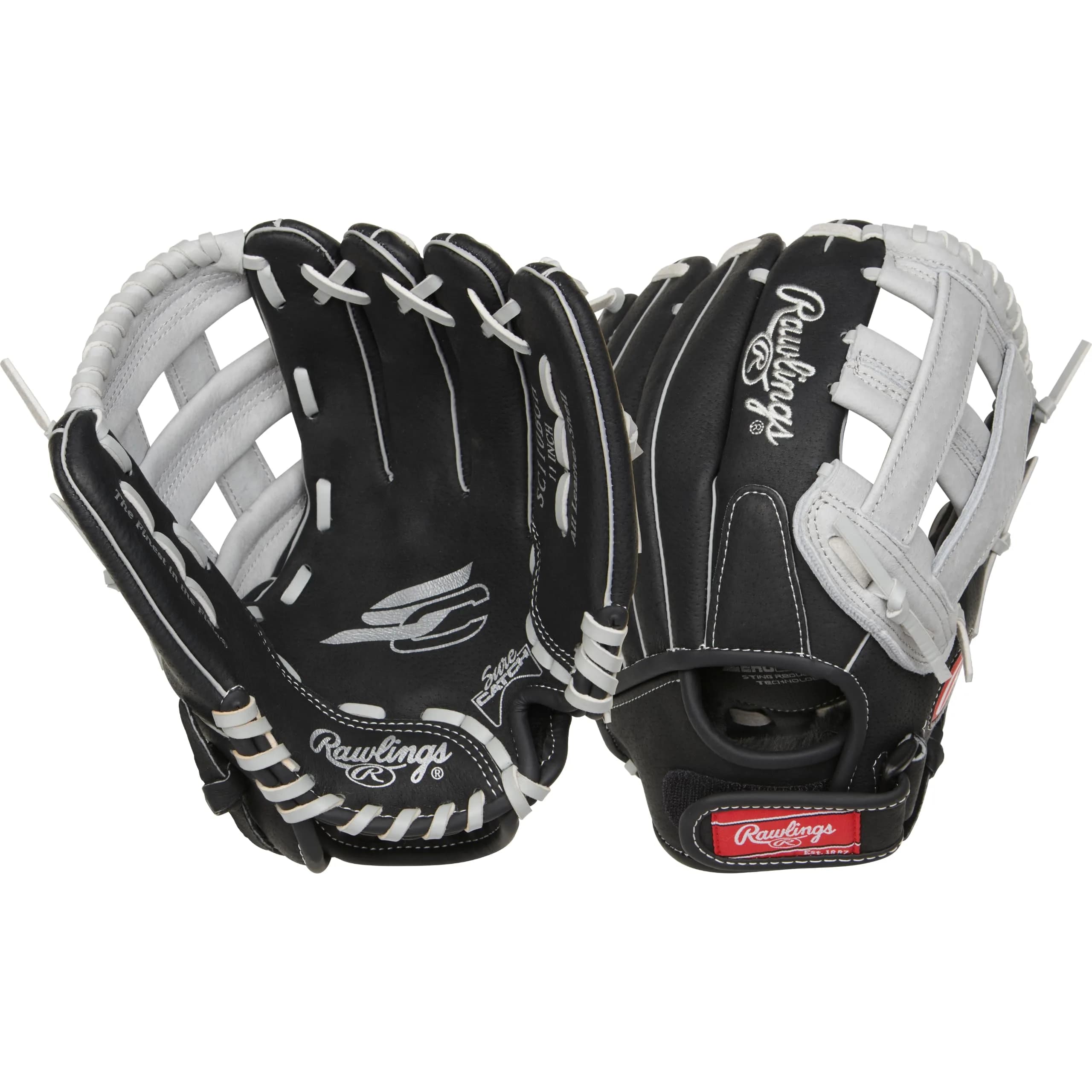 Rawlings Sure Catch T-Ball & Youth Baseball Glove 11" | Lightweight, Durable & Perfect for Young Athletes