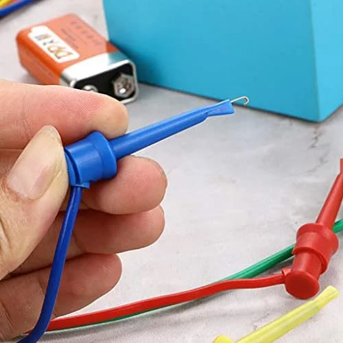 Sumnacon 39 Inch Multimeter Test Lead Set - 5 Pcs Stackable Banana Plug to Test Hook Wire Cable Kit with Protective, Flexible Wire Leads for Electrical Testing 500V/5A thumbnail 4