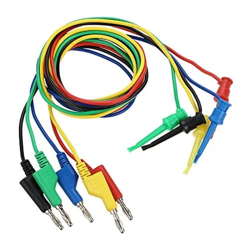 Sumnacon 39 Inch Multimeter Test Lead Set - 5 Pcs Stackable Banana Plug to Test Hook Wire Cable Kit with Protective, Flexible Wire Leads for Electrical Testing 500V/5A thumbnail 7