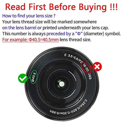 ULBTER 40.5mm Lens Cap for Sony E-Mount 16-50mm F3.5-5.6 | Protects lens from scratches & dust thumbnail 2