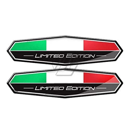 HOMTRU 3D Italy Flag Decal Sticker 95x25mm (Pair) | Motorcycle & Car Tail Body thumbnail 2