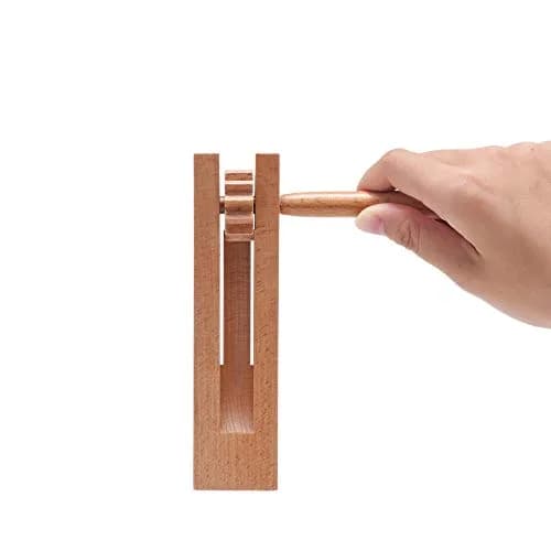 DOMG Wooden Spinning Ratchet Noise Maker Grogger | Traditional Mexican Noisemaker for Parties & Celebrations thumbnail 4