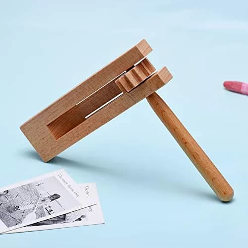 DOMG Wooden Spinning Ratchet Noise Maker Grogger | Traditional Mexican Noisemaker for Parties & Celebrations thumbnail 5