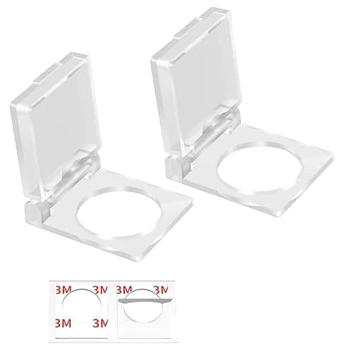 DAIERTEK 16mm Push Button Safety Cover Guard Protector, Transparent White, 2-Pack | Protects Switches from Dust, Water, and Accidental Presses thumbnail 1
