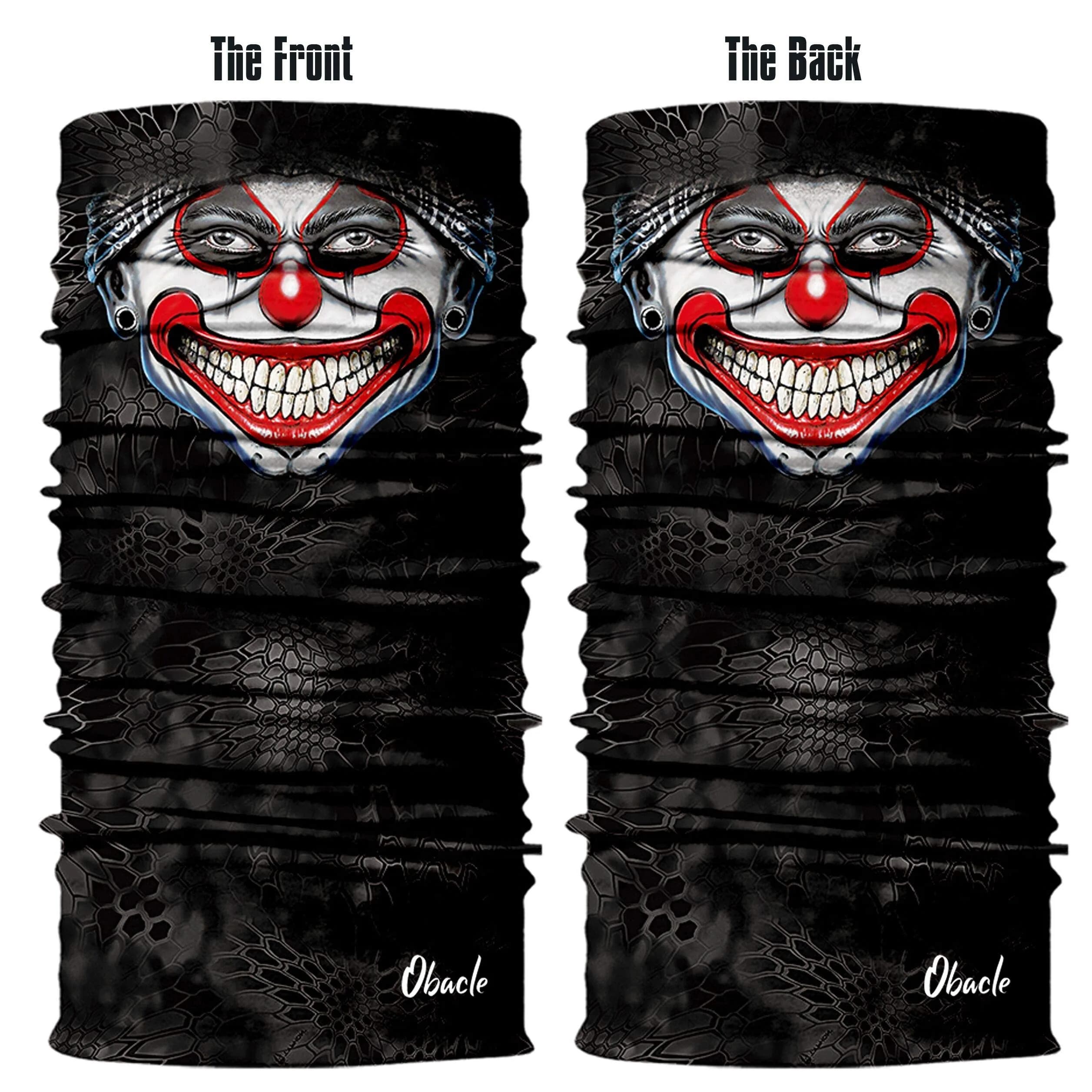 Obacle Clown Smile Face 3D Tube Mask Bandana for Dust, Wind, UV Sun Protection - view 3