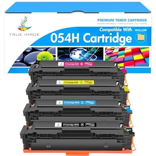 TRUE IMAGE 054H Toner Cartridge Set for Canon MF642Cdw MF644Cdw LBP622Cdw MF641Cw | High Yield 4-Pack thumbnail 1