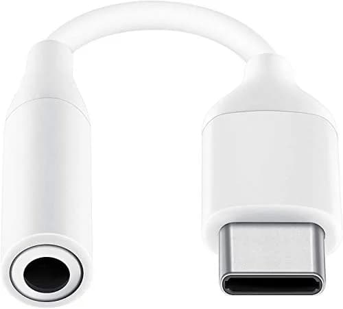 Samsung USB-C to 3.5mm Headphone Jack Adapter White | High Quality Audio Conversion thumbnail 1