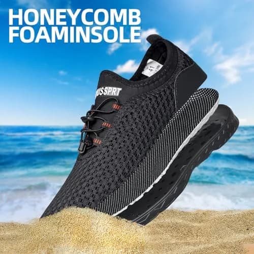 DOUSSPRT Men's Water Shoes Quick Dry | Breathable Mesh, Open Toe, Size 11 thumbnail 8