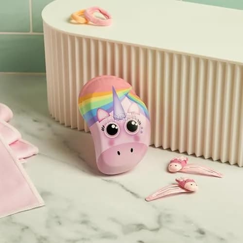 Tangle Teezer Original Detangler Mini Hair Brush for Kids, Rainbow Unicorn (10cm x 6cm x 4.5cm) thumbnail 6
