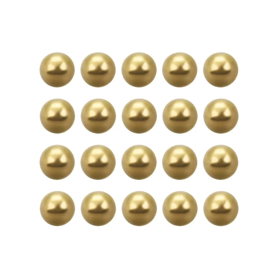 uxcell 6.75mm Precision Solid Brass Bearing Balls 100pcs | Corrosion Resistant Industrial Balls - main product image