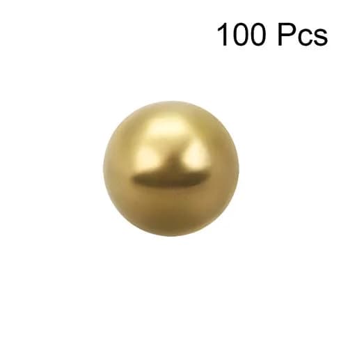 uxcell 6.75mm Precision Solid Brass Bearing Balls 100pcs | Corrosion Resistant Industrial Balls thumbnail 3
