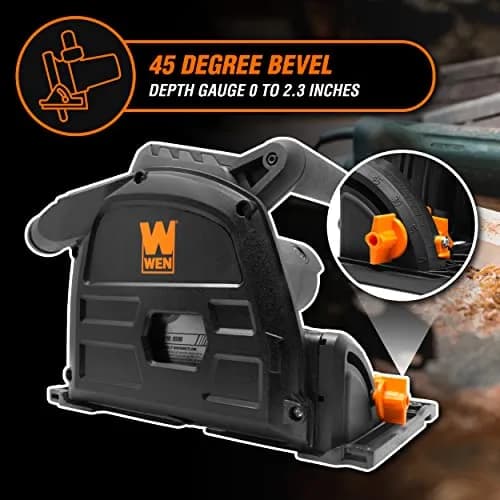 WEN 10-Amp 6.5-Inch Plunge Cut Sidewinder Circular Track Saw | Precise, Portable, USA Import thumbnail 5