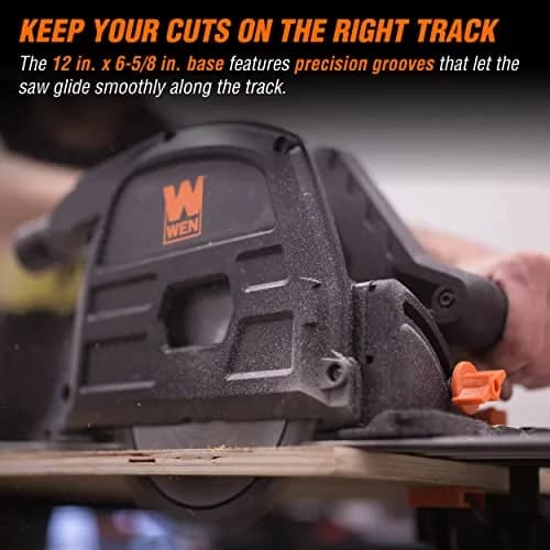 WEN 10-Amp 6.5-Inch Plunge Cut Sidewinder Circular Track Saw | Precise, Portable, USA Import thumbnail 6