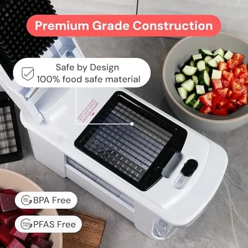 Fullstar Pro XL Vegetable Chopper & Mandoline Slicer 1.8L Container | 4-in-1 Stainless Steel Blades thumbnail 5