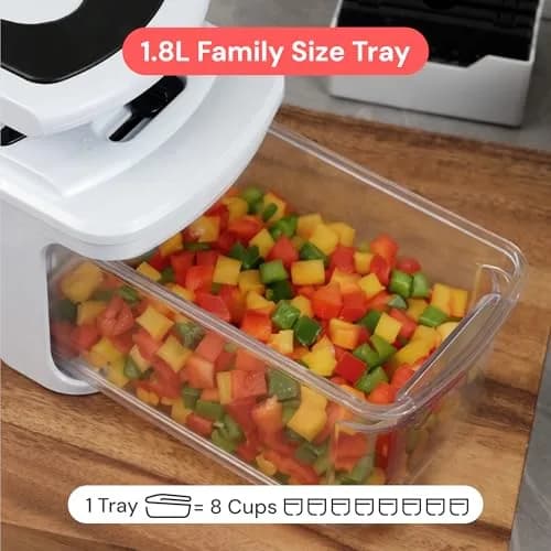 Fullstar Pro XL Vegetable Chopper & Mandoline Slicer 1.8L Container | 4-in-1 Stainless Steel Blades thumbnail 7