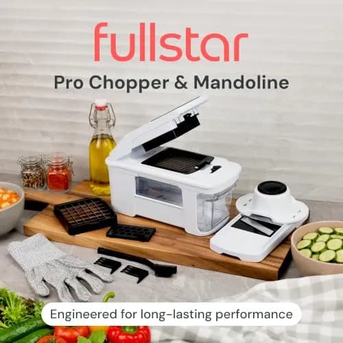 Fullstar Pro XL Vegetable Chopper & Mandoline Slicer 1.8L Container | 4-in-1 Stainless Steel Blades thumbnail 2