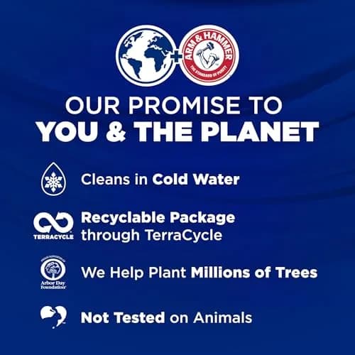 ARM & HAMMER Plus OxiClean Odor Blasters Laundry Detergent Paks 42 Count | Fresh Burst Scent, 5-in-1 Cleaning Power thumbnail 8