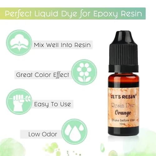LET'S RESIN Concentrated Resin Dye 16 Colors (0.35oz Each) | Vibrant Translucent Pigments for Epoxy & UV Resin Art thumbnail 4