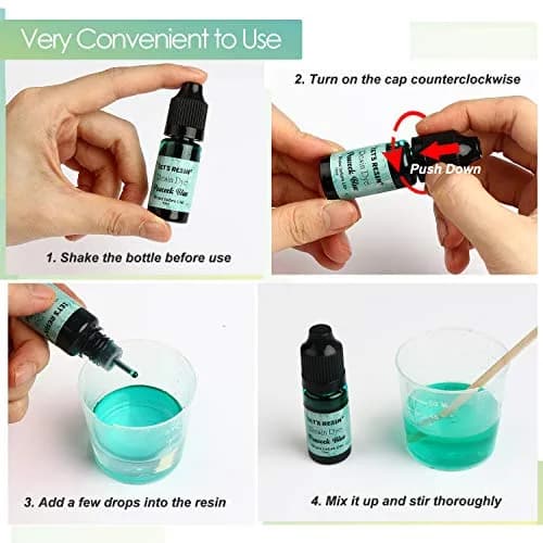 LET'S RESIN Concentrated Resin Dye 16 Colors (0.35oz Each) | Vibrant Translucent Pigments for Epoxy & UV Resin Art thumbnail 6