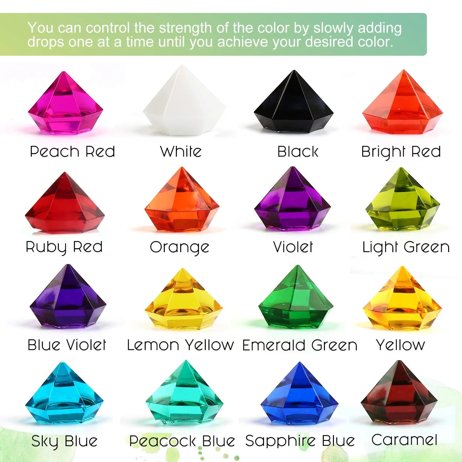 LET'S RESIN Concentrated Resin Dye 16 Colors (0.35oz Each) | Vibrant Translucent Pigments for Epoxy & UV Resin Art - view 3