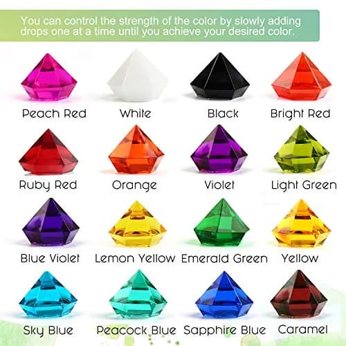 LET'S RESIN Concentrated Resin Dye 16 Colors (0.35oz Each) | Vibrant Translucent Pigments for Epoxy & UV Resin Art thumbnail 3