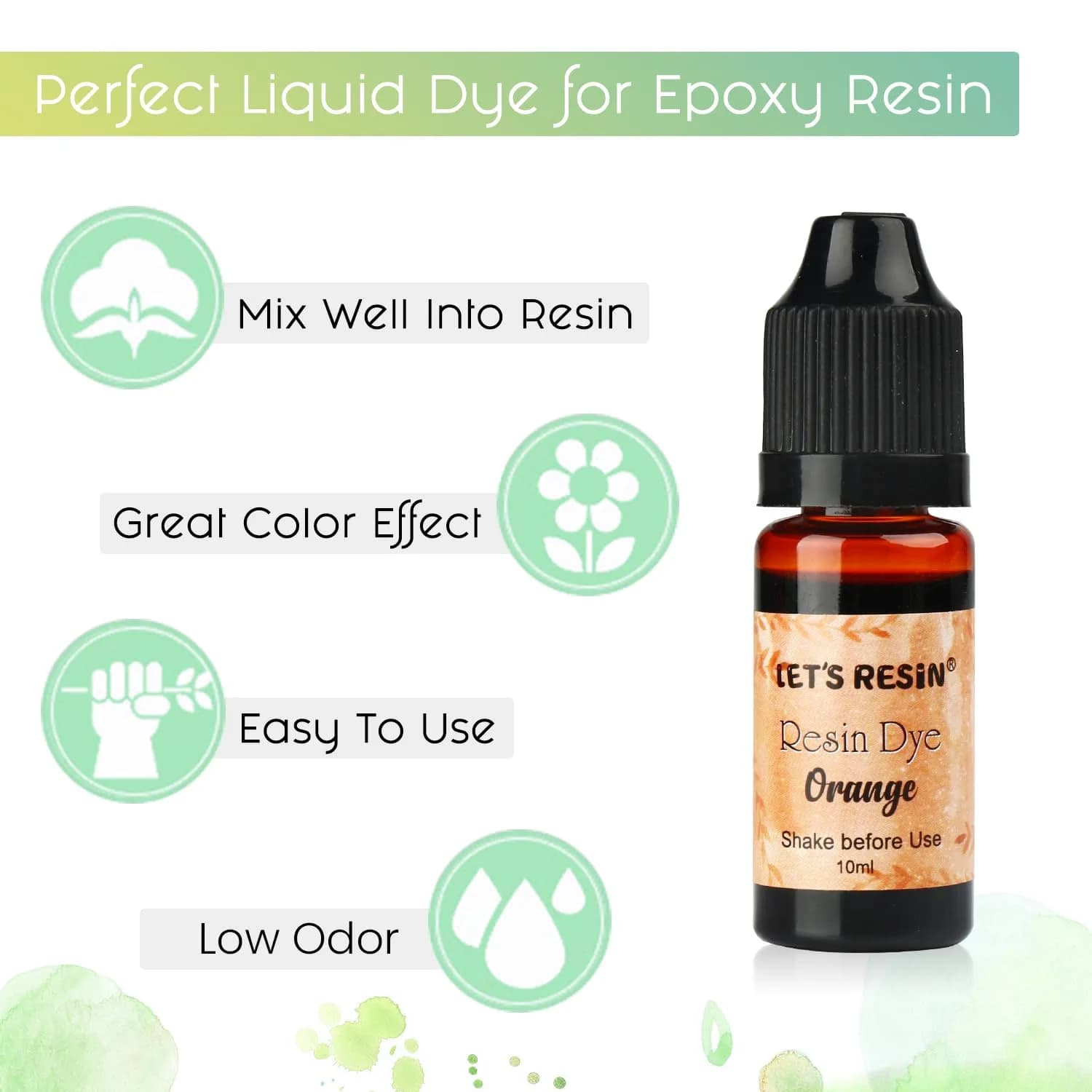 LET'S RESIN Concentrated Resin Dye 16 Colors (0.35oz Each) | Vibrant Translucent Pigments for Epoxy & UV Resin Art - view 4