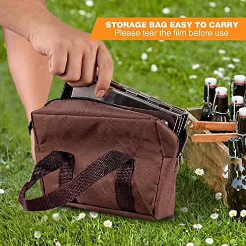 REDCAMP Wood Burning Folding Camp Stove Small with Stainless Steel Grid | Lightweight & Portable for Hiking Outdoor Tent Camping Picnic BBQ thumbnail 8