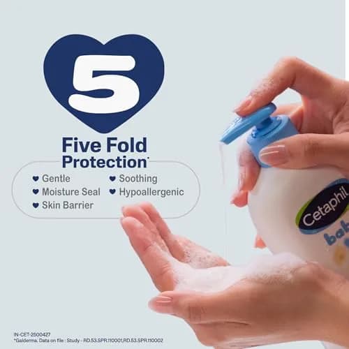 Cetaphil 2-in-1 Baby Shampoo & Body Wash, Tear-Free, Calendula, 399ml (13.5 Fl Oz) | Gentle Cleansing for Sensitive Skin thumbnail 6