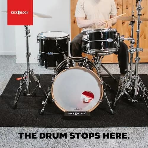 KickBlock Bass Drum Anchor – Ultra-Grip Technology – Stage Black | Drum Stabilizer for Creep & Slide Prevention thumbnail 5