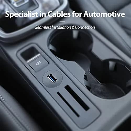 URWOOW USB 3.0 Male to Female Panel Mount Extension Cable 1.83m (6ft) | Flush Mount for Dashboards thumbnail 3