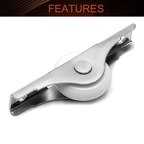 MroMax Nylon Door/Window Roller Replacement 2Pcs 23mm/0.91" Dia White | Durable Sliding Door Pulley thumbnail 3