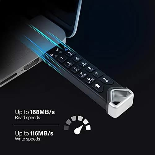 iStorage datAshur PRO2 32 GB | Secure Hardware Encrypted USB Drive | FIPS 140-2 Level 3 Certified (70-120 chars) thumbnail 2