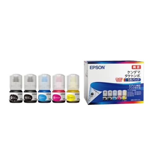 Epson KETA-5CL Ink Bottle Pack (5 Colors, 216g) | Genuine Ink for Epson EcoTank Printers thumbnail 1