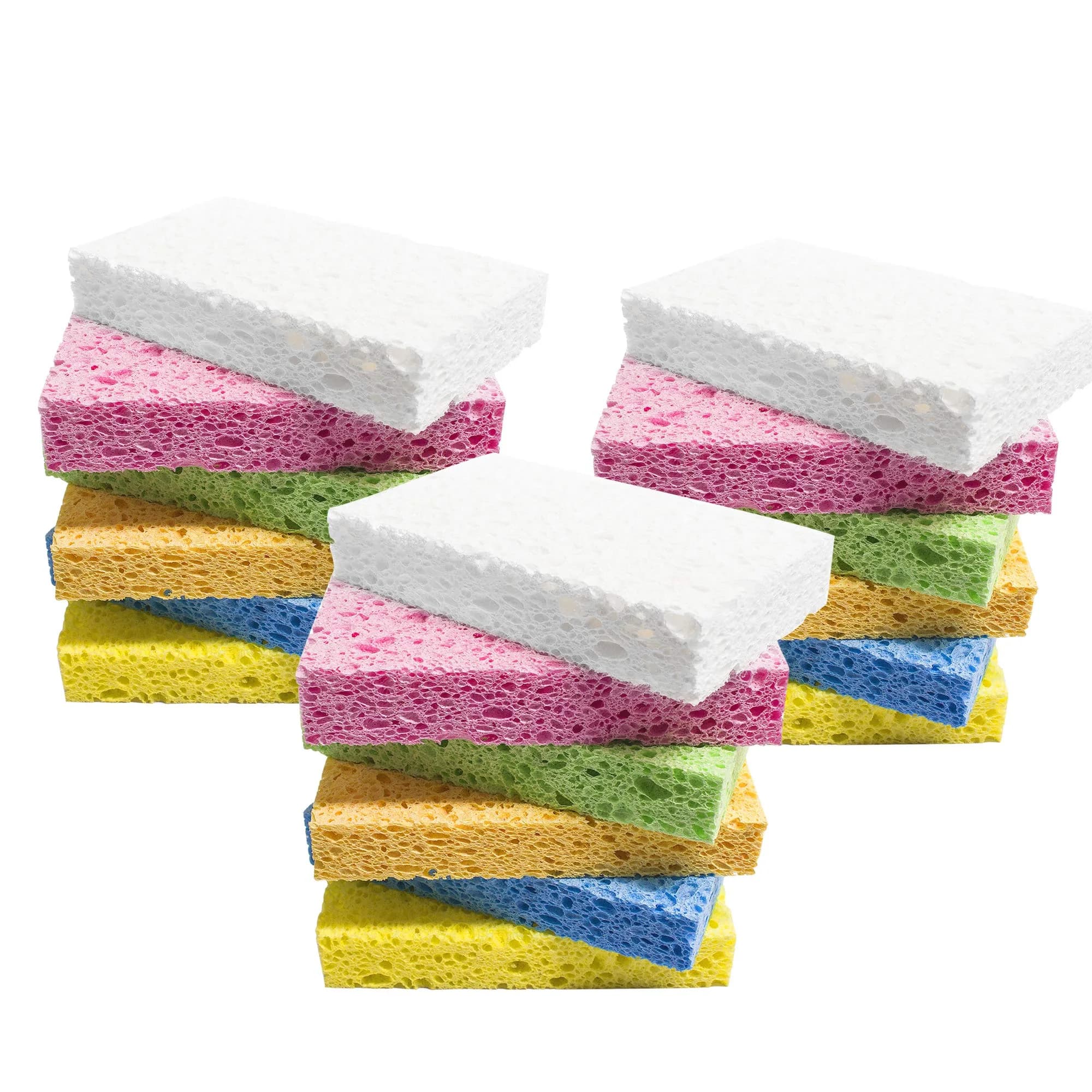 ARCLIBER Compressed Scrub Sponge 18-Pack | Biodegradable Cellulose for Kitchen, Bathroom, Cars - main product image