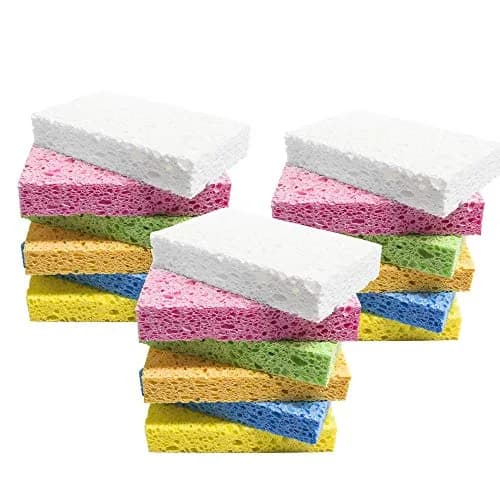 ARCLIBER Compressed Scrub Sponge 18-Pack | Biodegradable Cellulose for Kitchen, Bathroom, Cars thumbnail 1