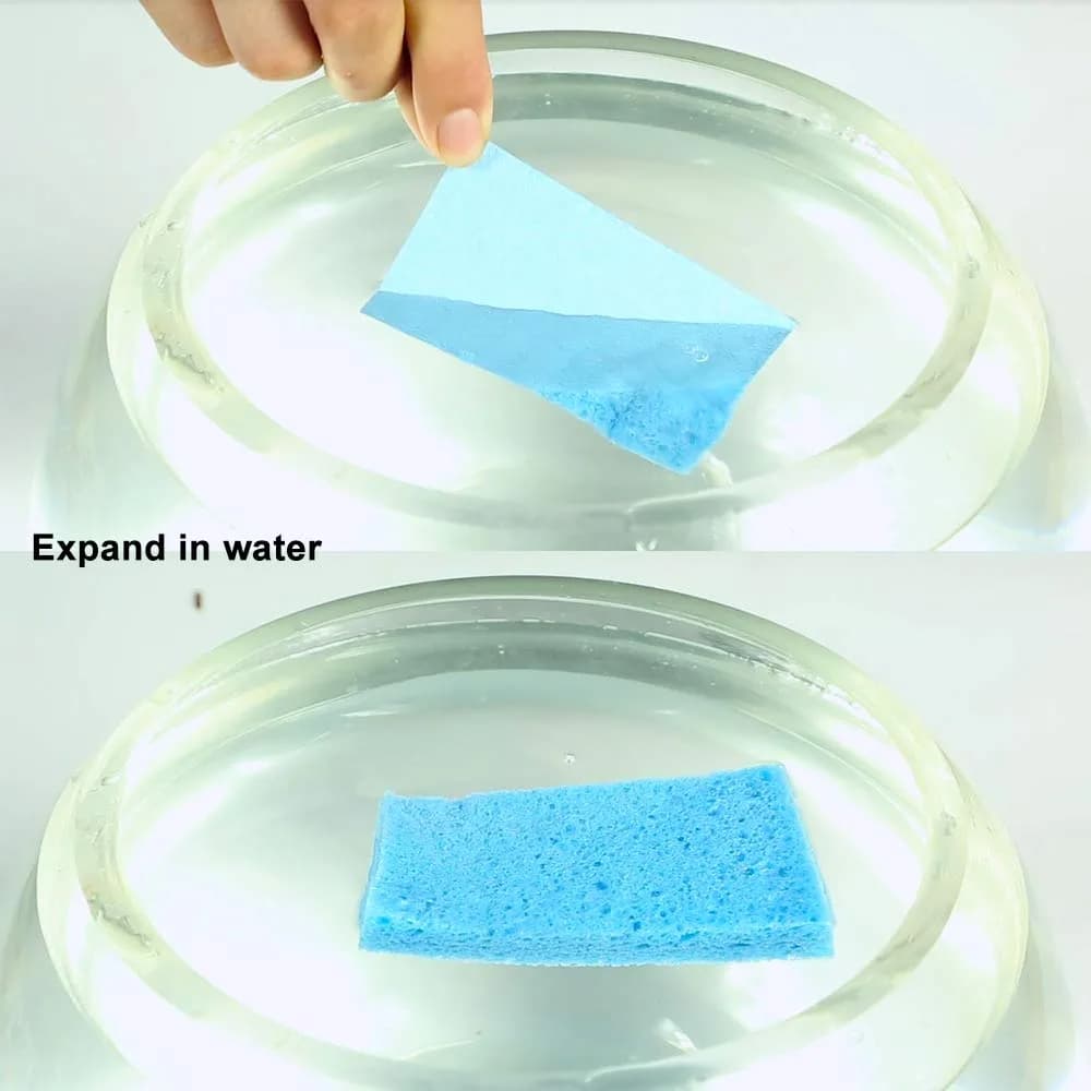 ARCLIBER Compressed Scrub Sponge 18-Pack | Biodegradable Cellulose for Kitchen, Bathroom, Cars - view 3