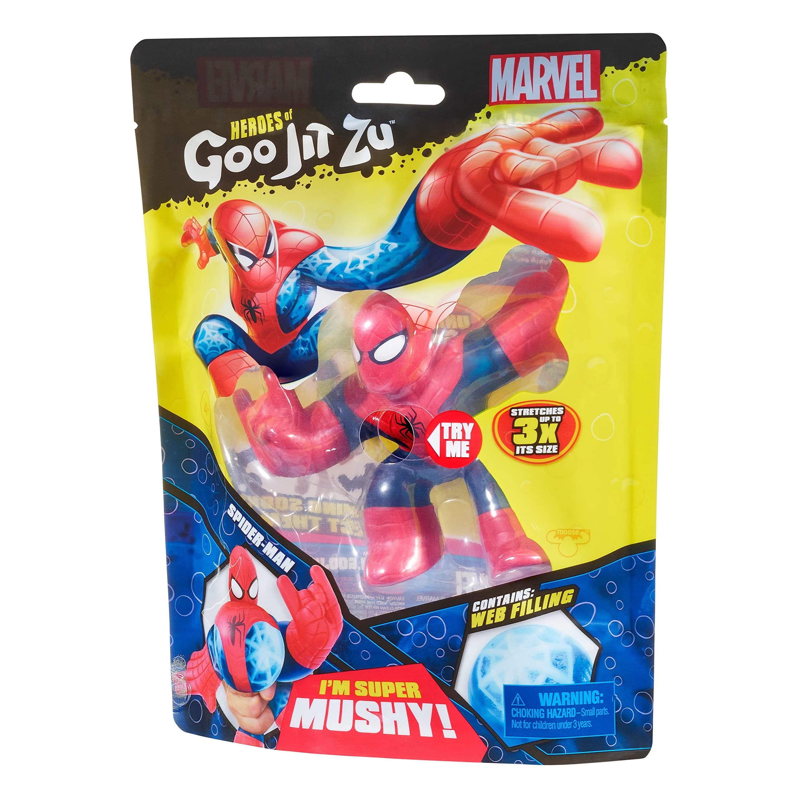 Heroes of Goo Jit Zu Spider-Man Marvel Hero Pack 13.5cm (5.31 inches) | ASTM-Tested Toy Figure - view 7