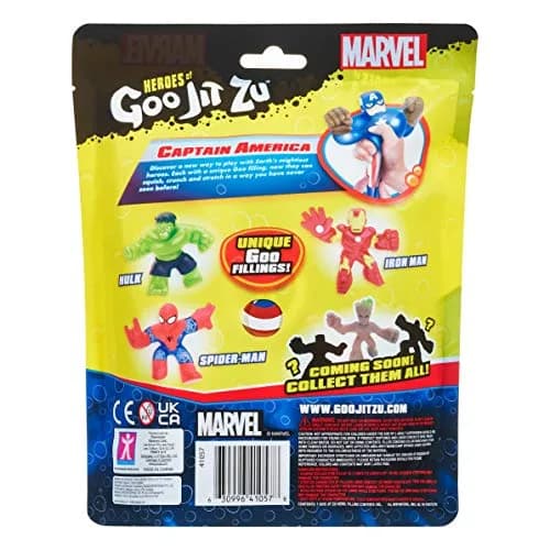 Heroes of Goo Jit Zu Captain America Stretchy Toy Figure | 15.6 cm (6.1 in) Stretchable thumbnail 6