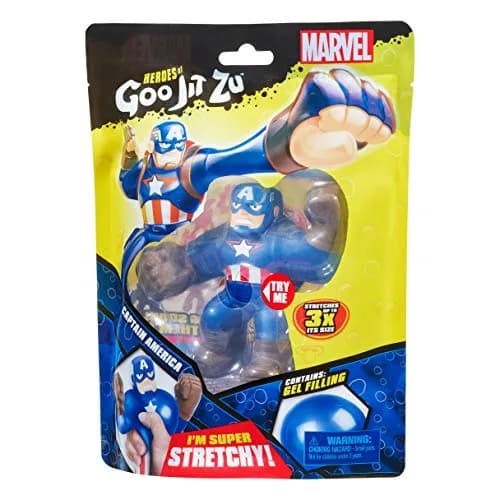 Heroes of Goo Jit Zu Captain America Stretchy Toy Figure | 15.6 cm (6.1 in) Stretchable thumbnail 7
