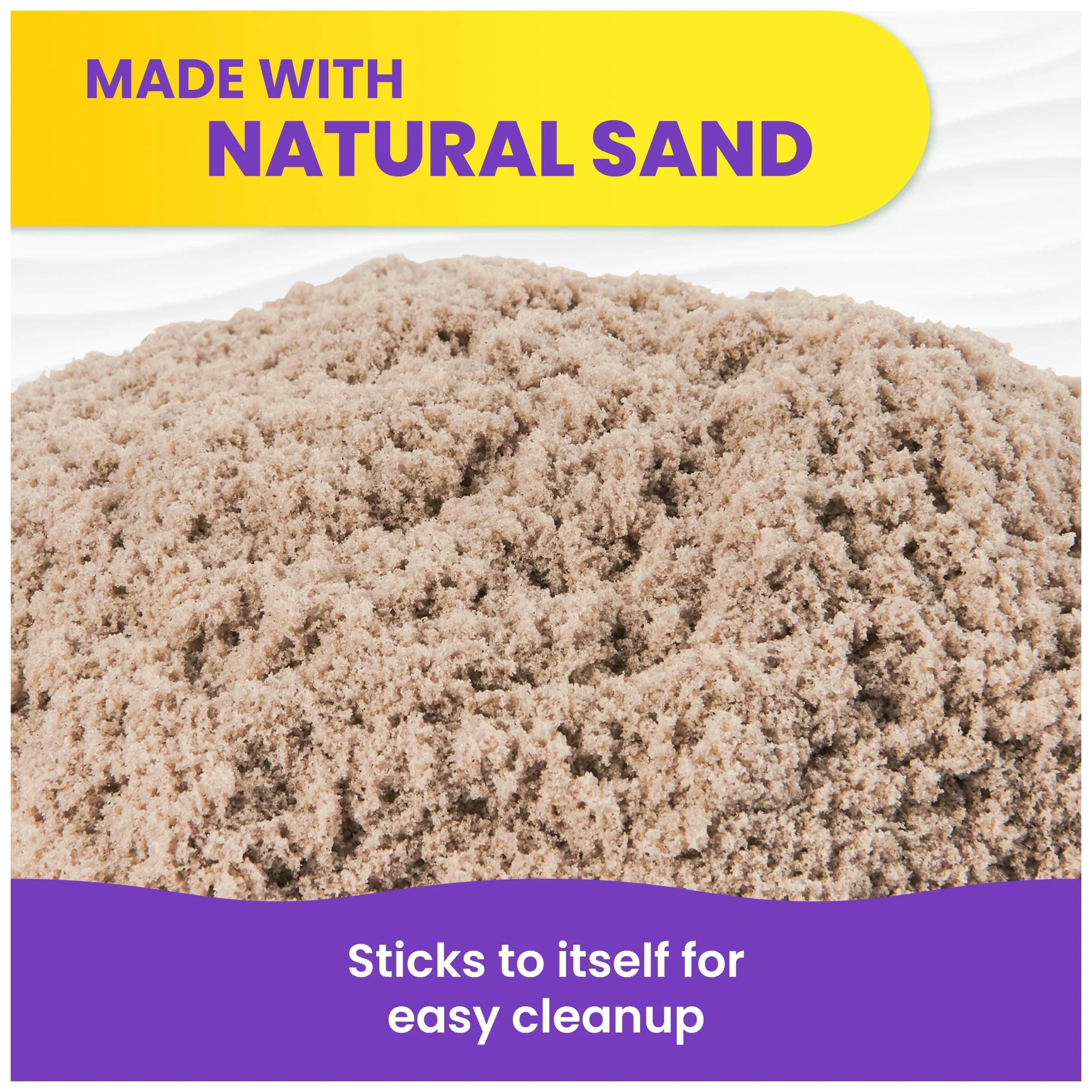 Kinetic Sand Natural Brown Play Sand 2lbs | Sensory Toy for Ages 3+ | Brown Colour - view 4