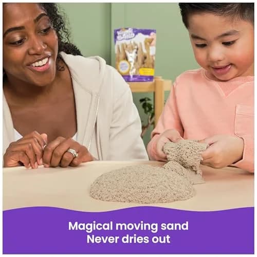 Kinetic Sand Brown 2lb (907g) | Moldable Sensory Play Sand for Kids Ages 3+ | Non-Toxic & Easy Cleanup thumbnail 2
