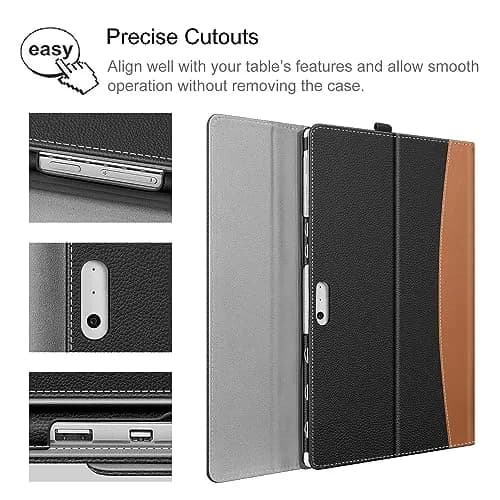 Fintie Case for 12.3 inch Microsoft Surface Pro 7 Plus, Pro 7/6/5/4/3 | Premium Synthetic Leather Folio with Kickstand & Stylus Holder thumbnail 5