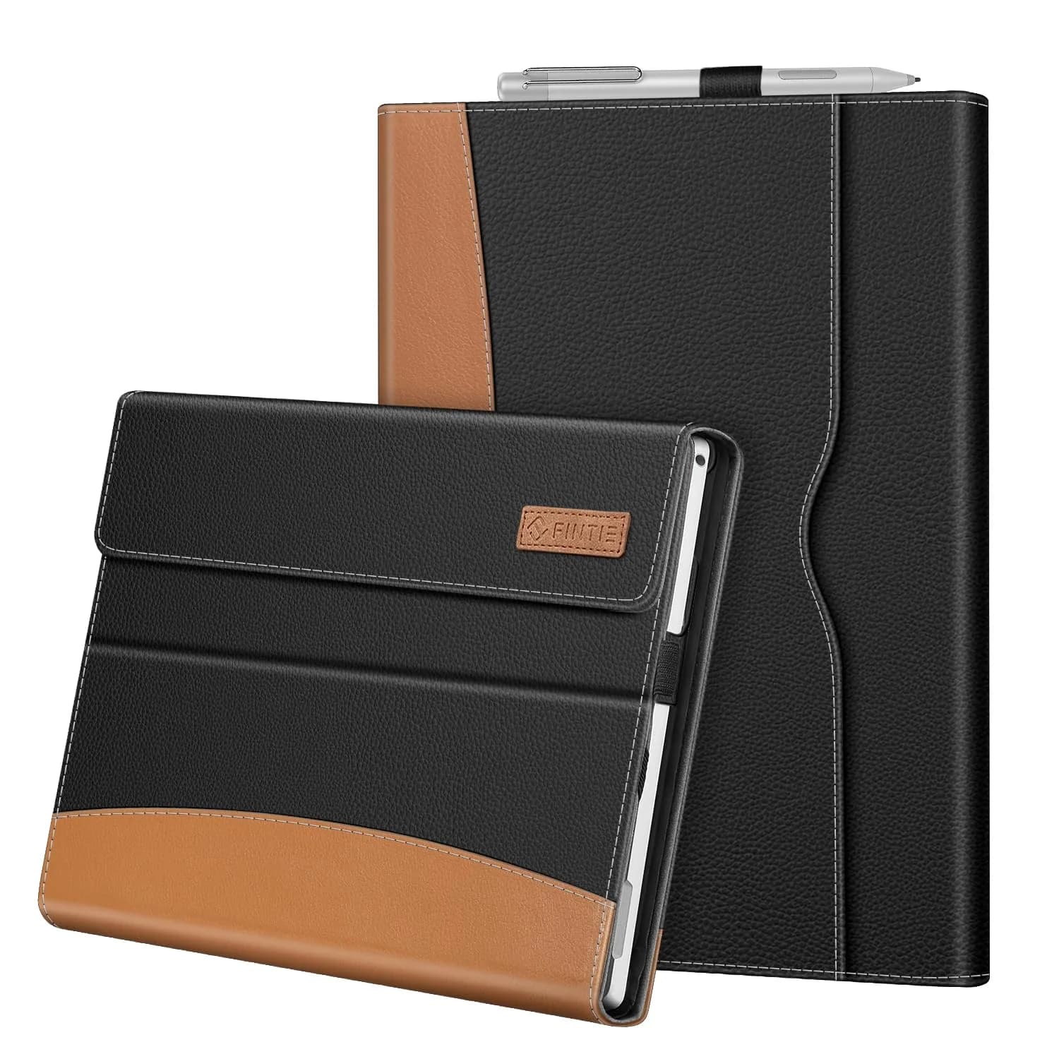Fintie Case for 12.3 inch Microsoft Surface Pro 7 Plus, Pro 7/6/5/4/3 | Premium Synthetic Leather Folio with Kickstand & Stylus Holder - main product image