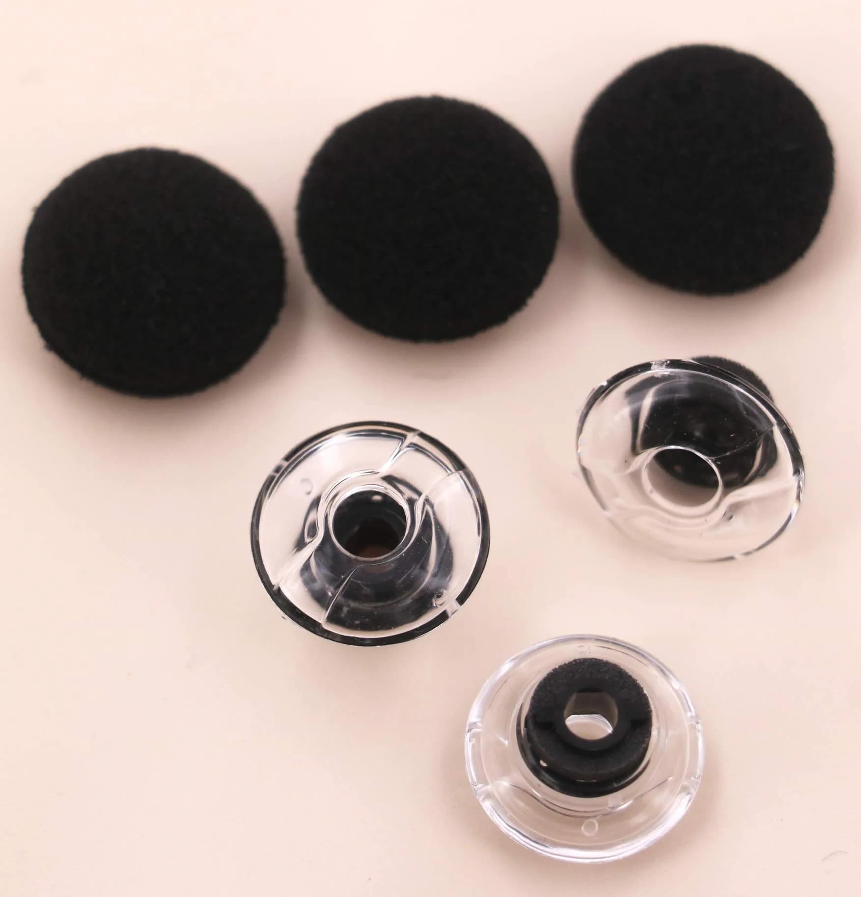 IiEXCEL Clear Replacement Eartip Kit for Plantronics Voyager Legend & 5200 Headsets | 3-Pack Large Size - view 5