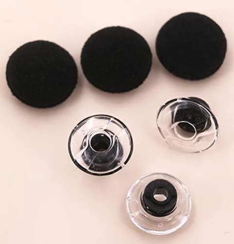 IiEXCEL Clear Replacement Eartip Kit for Plantronics Voyager Legend & 5200 Headsets | 3-Pack Large Size thumbnail 5
