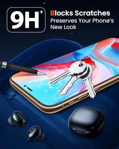 Mkeke for iPhone XS Screen Protector 3 Pack | Military-Grade Drop & Scratch Protection thumbnail 2