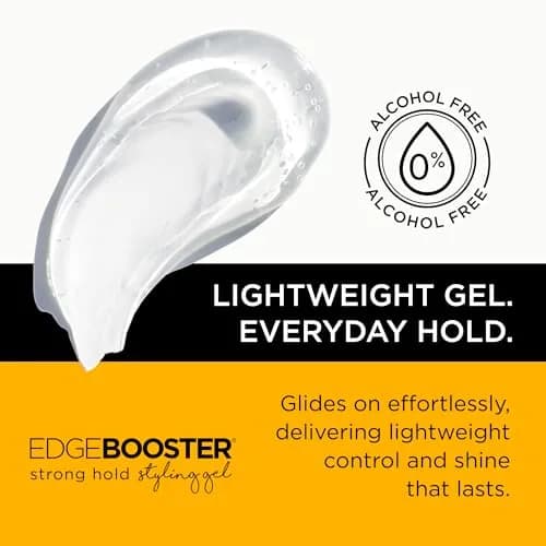 Style Factor EDGE BOOSTER Strong Hold Styling Gel | Alcohol-Free Hair Gel with Camellia Sinensis Seed Oil for Curly, Wavy & Sleek Styles (16.9oz) thumbnail 4
