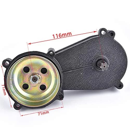 Qiufadong Transmission Gear Reduction Box Clutch with T8F Sprockets | 47cc 49cc 2-Stroke Mini Bike Part thumbnail 3